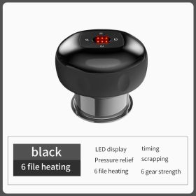 Relieve Fatigue & Improve Health with Intelligent Vacuum Cupping Massage Device! - 6 Gear Charging Models Black