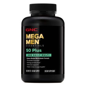 GNC Mega Men® 50-Plus One Daily Multivitamin Value Size, 150 Tablets, Vitamin and Minerals for Males 50 and over - GNC