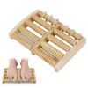 Massage Foot Roller Dual Wooden Stress Relief Roller Acupressure Massage Plantar Relaxation Shiatsu Massage for Foot Leg Back - Foot Massager