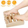 Massage Foot Roller Dual Wooden Stress Relief Roller Acupressure Massage Plantar Relaxation Shiatsu Massage for Foot Leg Back - Foot Massager