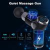 High Frequency Massage Gun Mini LCD 32 Speeds Fascia Gun Muscle Massager Relaxation Body Relax Fitness - Red