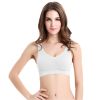 3 Pack Sport Bras For Women Seamless Wire free Bra Light Support Tank Tops For Fitness Workout Sports Yoga Sleep Wearing - WH_WH_WH - M