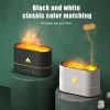 NEW 250ML Simulation Flame Jellyfish Air Humidifiers Fragrance Aromatherapy Machine Essential Oil Aroma Diffuser - Black