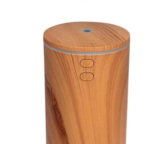 Usb Wood Grain Car Essential Oil Aroma Diffuser Mini Mute Humidifier Retro Aroma Diffuser Small Sprayer (Option: Light wood grain-USB)